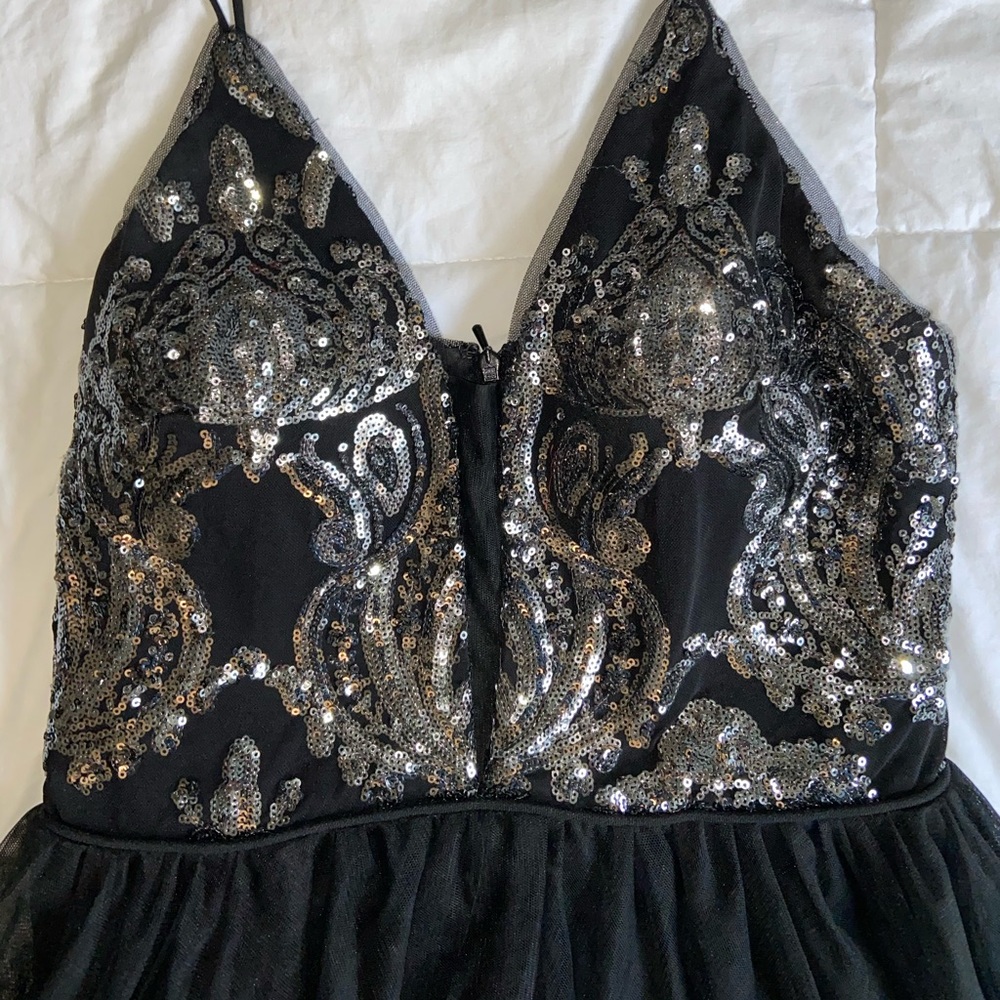 Sequined Mini Formal Dress